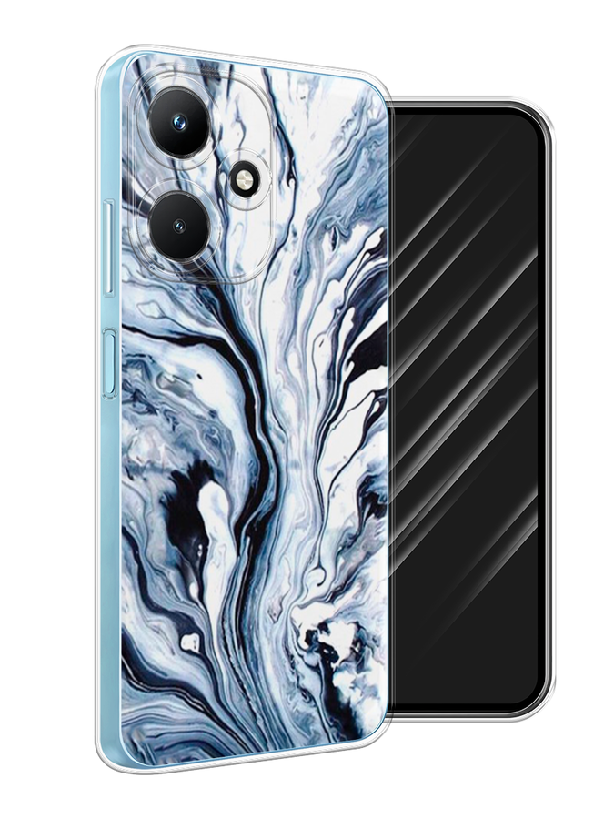 

Чехол Awog на Infinix Hot 30i "Голубой минерал мрамор", 3104150-3