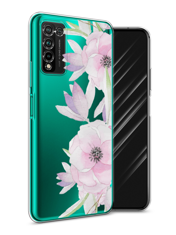 

Чехол Awog на Honor 10X Lite "Нежные анемоны", Розовый;черный;фиолетовый, 6104650-8
