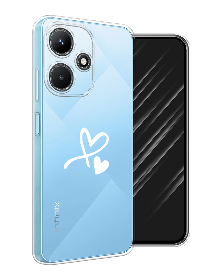 

Чехол Awog на Infinix Hot 30i "Сердечко минимализм", Белый, 3104150-6