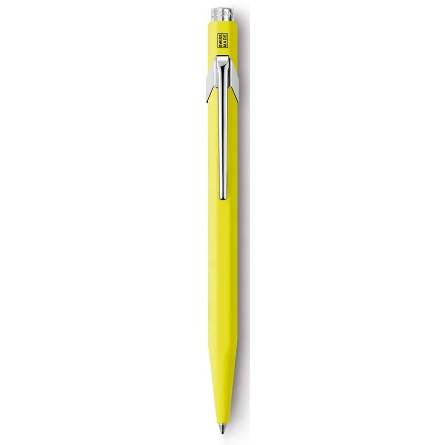 

Ручка шариковая Carandache Office Popline 849.970 Yellow Fluo M синяя подар.кор.