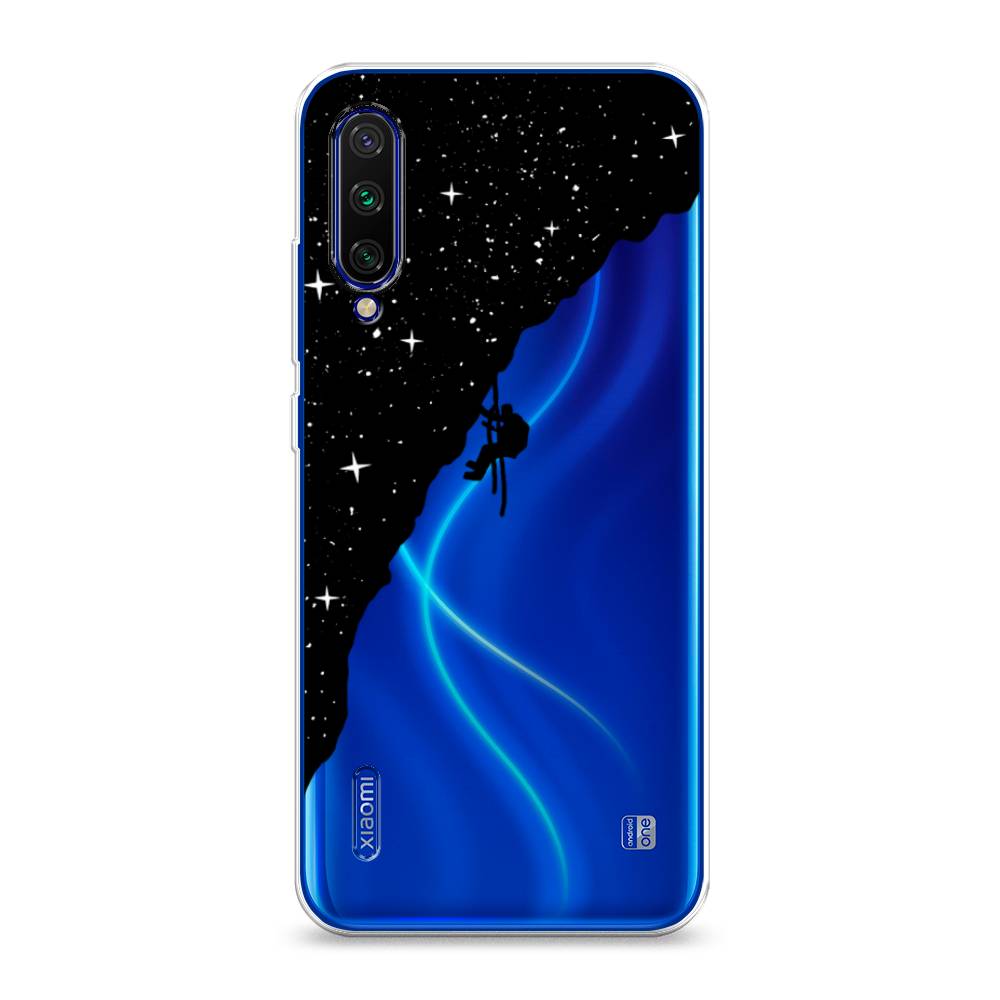 фото Силиконовый чехол "скалолаз в космосе" на xiaomi mi cc9e awog