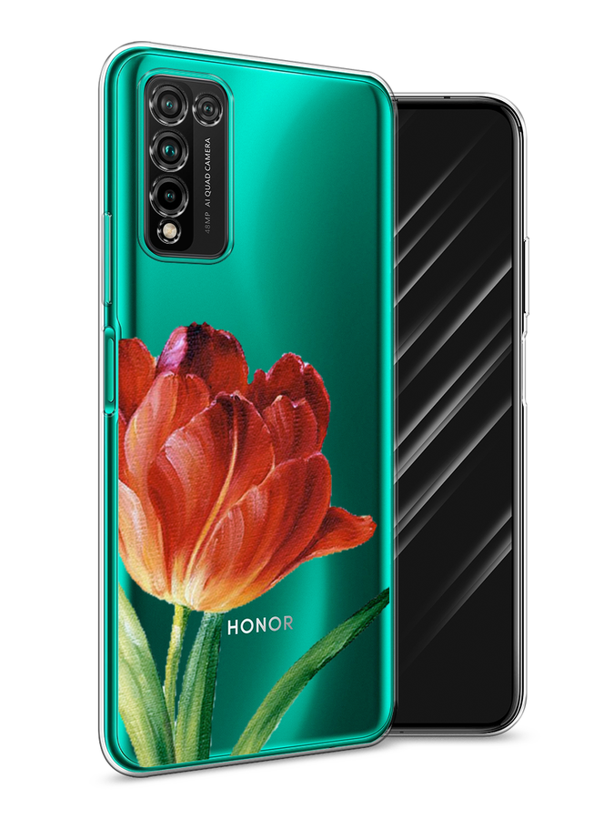 

Чехол Awog на Honor 10X Lite "Красный тюльпан", Оранжевый;зеленый, 6104650-8