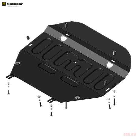 

Усилен защита картера двигат,КПП д/Volkswagen Transporter/Caravelle/Multivan T5 2003-2015, 72708