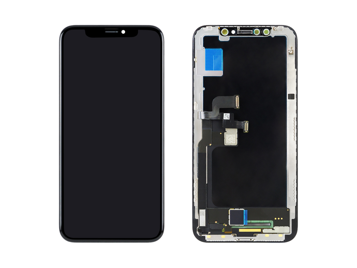 Дисплей для iPhone X + тачскрин черный с рамкой