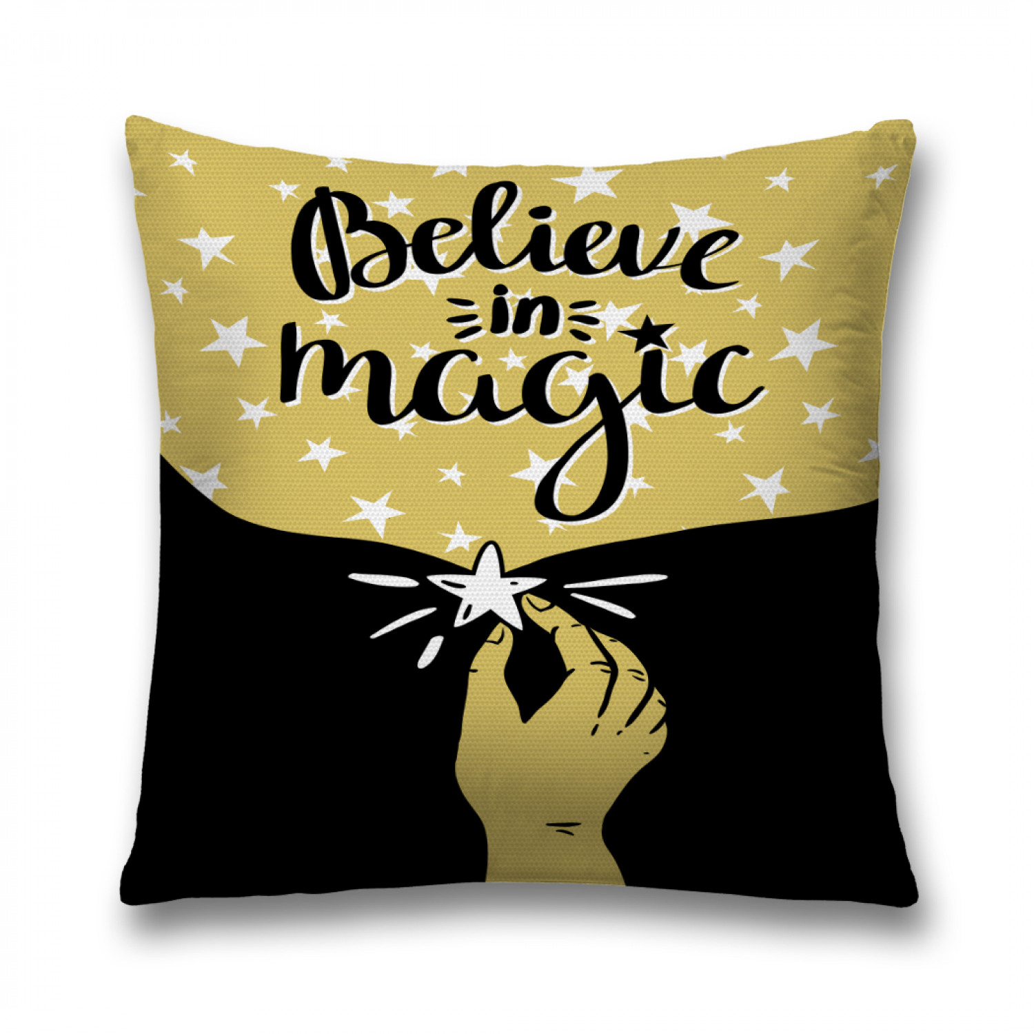 

Наволочка декоративная JoyArty "Верь в волшебство" на молнии, 45x45 см, Верь в волшебство