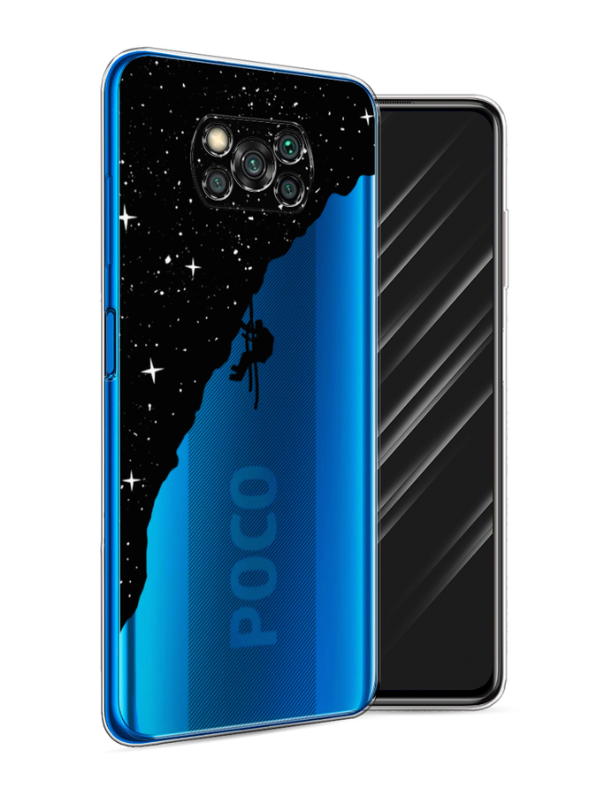 

Чехол Awog на Poco X3/X3 Pro "Скалолаз в космосе", Разноцветный, 310650-4