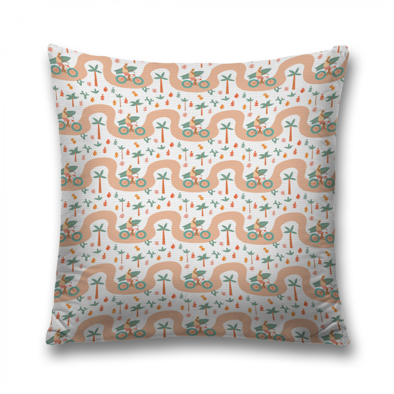 

Наволочка декоративная JoyArty "Тропа серфингиста" на молнии, 45x45 см, Тропа серфингиста