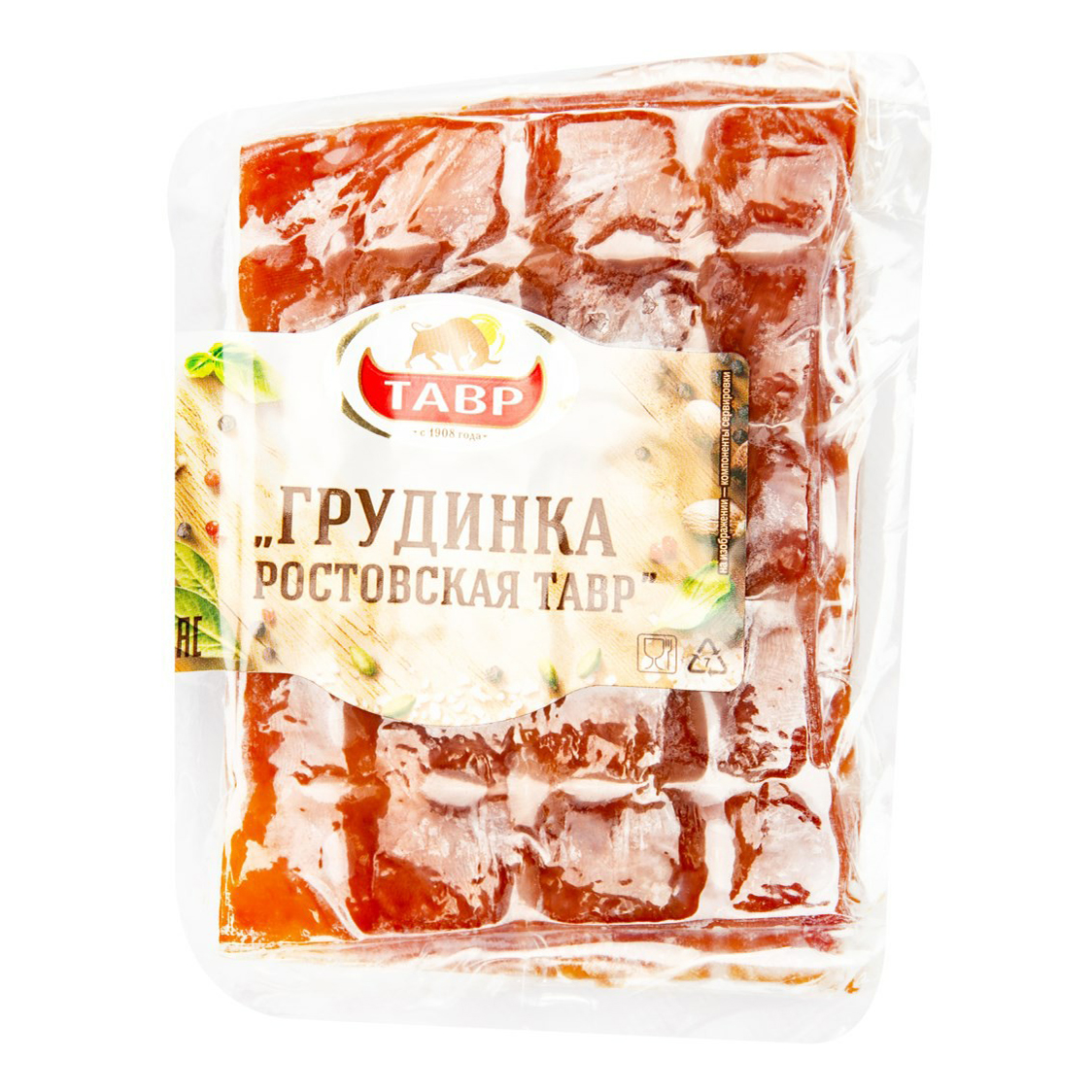 

Грудинка Тавр Ростовская варено-копченая -1 кг