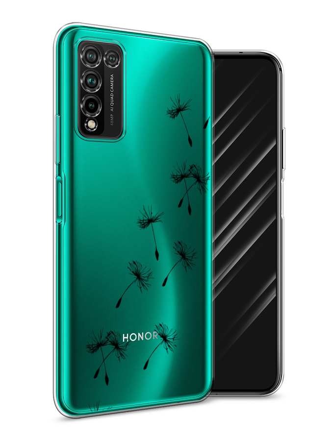 

Чехол Awog на Honor 10X Lite "Летящие одуванчики", Черный, 6104650-8