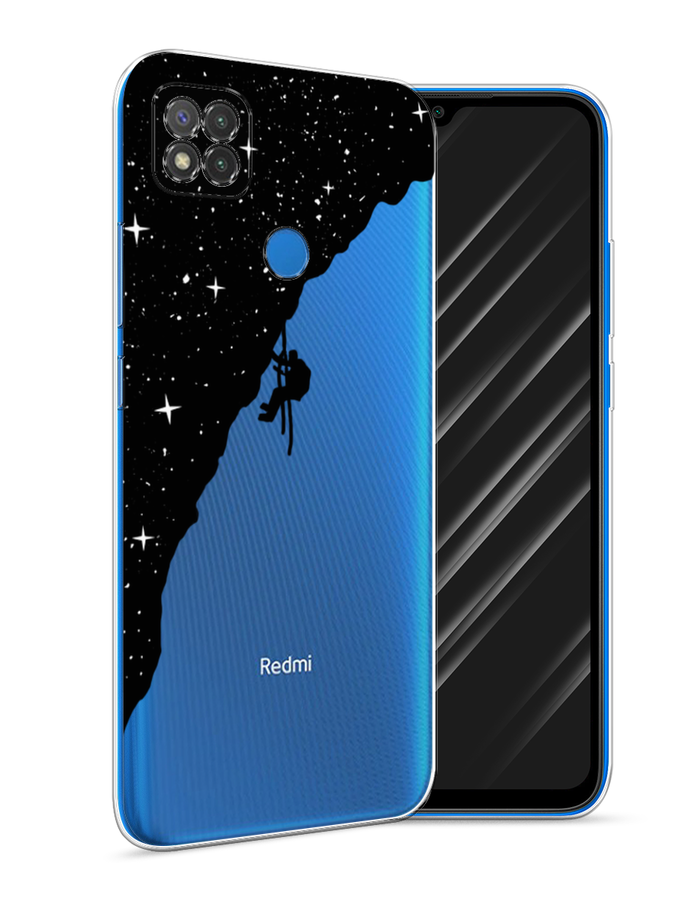 

Чехол Awog на Xiaomi Redmi 9C "Скалолаз в космосе", Разноцветный, 39050-4