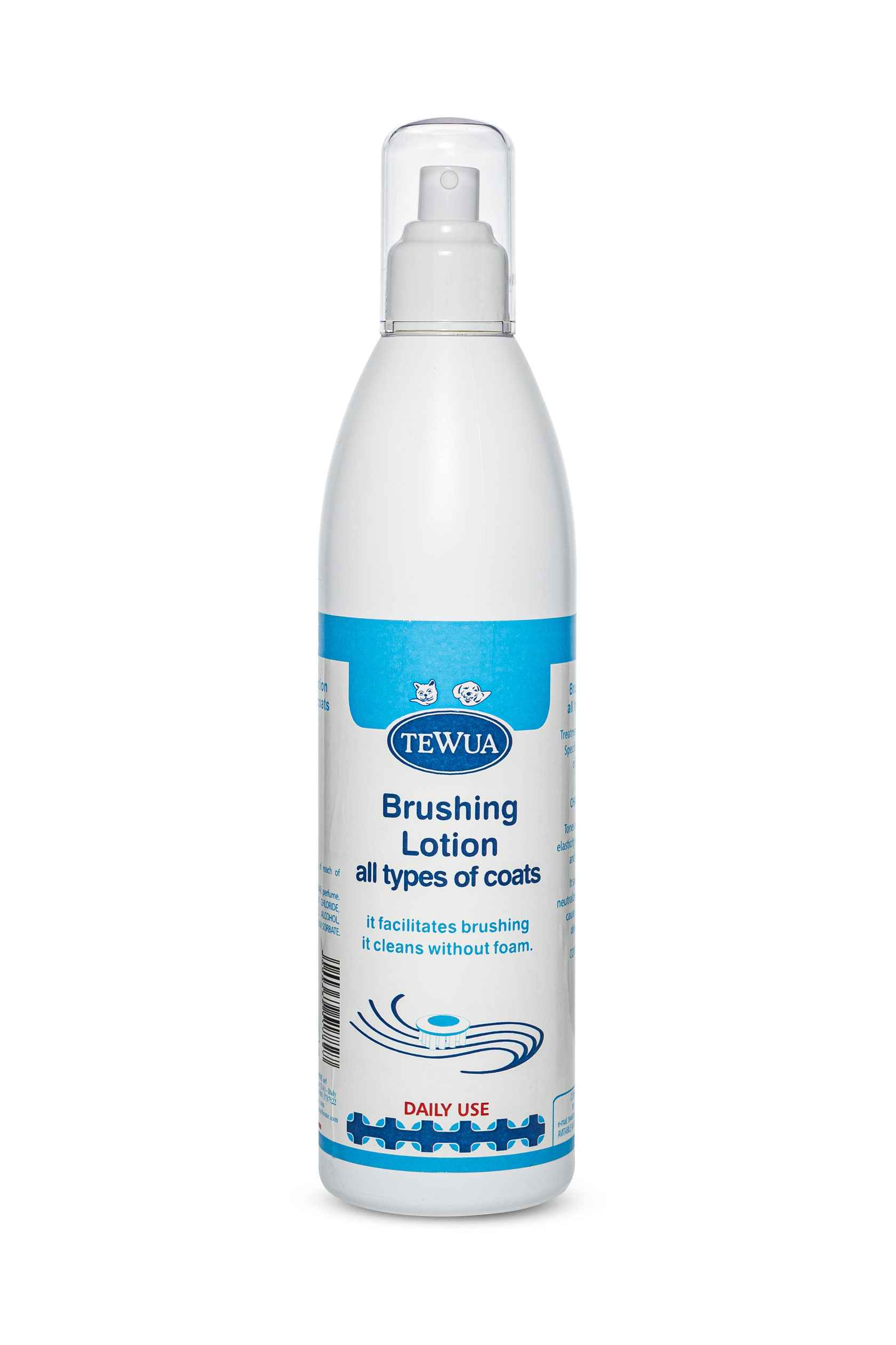 

Лосьон для кошек и собак Tewua Brushing Lotion All types of coats без смывания, 500 мл, Brushing Lotion All types of coats