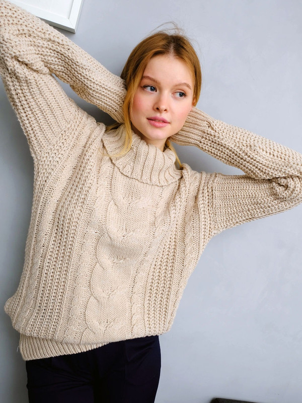 

Свитер женский ITSPULL IP 20814 бежевый 44 RU, IP 20814