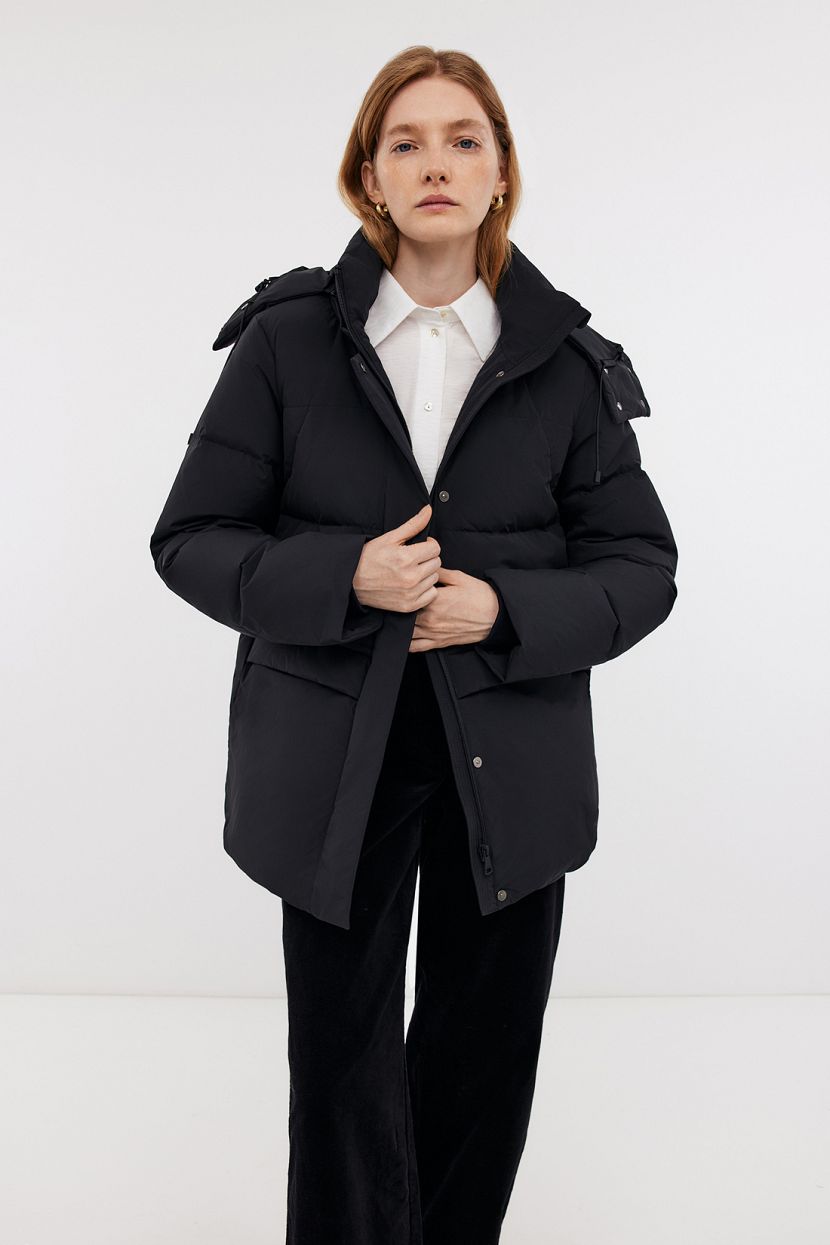

Пуховик женский Baon B0024518 черный 2XL, B0024518