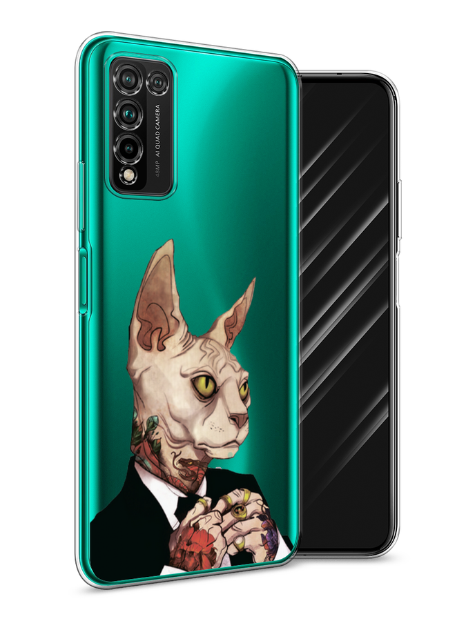 

Чехол Awog на Honor 10X Lite "Татуированный сфинкс", Бежевый;черный;красный, 6104650-7