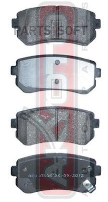 

Akyoto Akd-0436 Колодки Тормозные Дисковые Задние () 1Шт