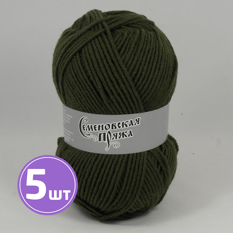 

Пряжа Семеновская Defender2 235 олива 5 шт по 100 г, Хаки