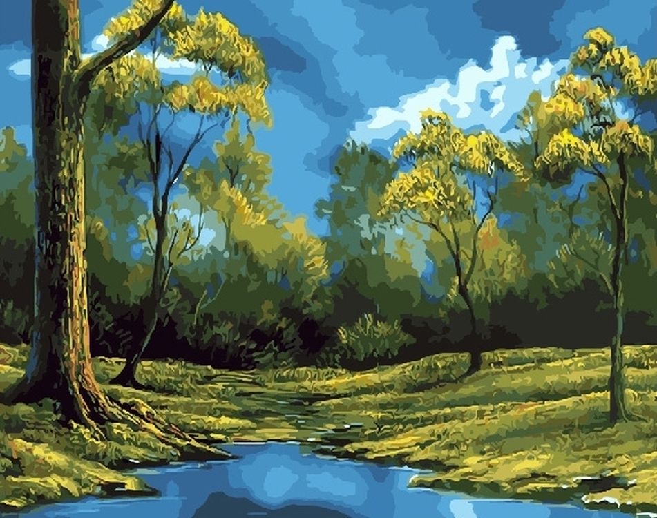 

Картина по номерам Paintboy (Premium) Заводь