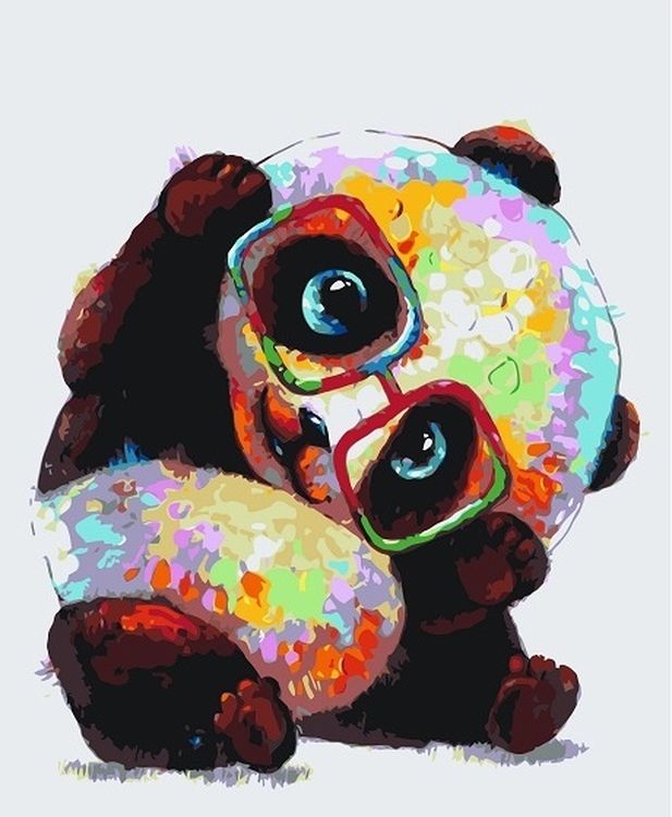 

Картина по номерам Paintboy (Premium) Милая панда