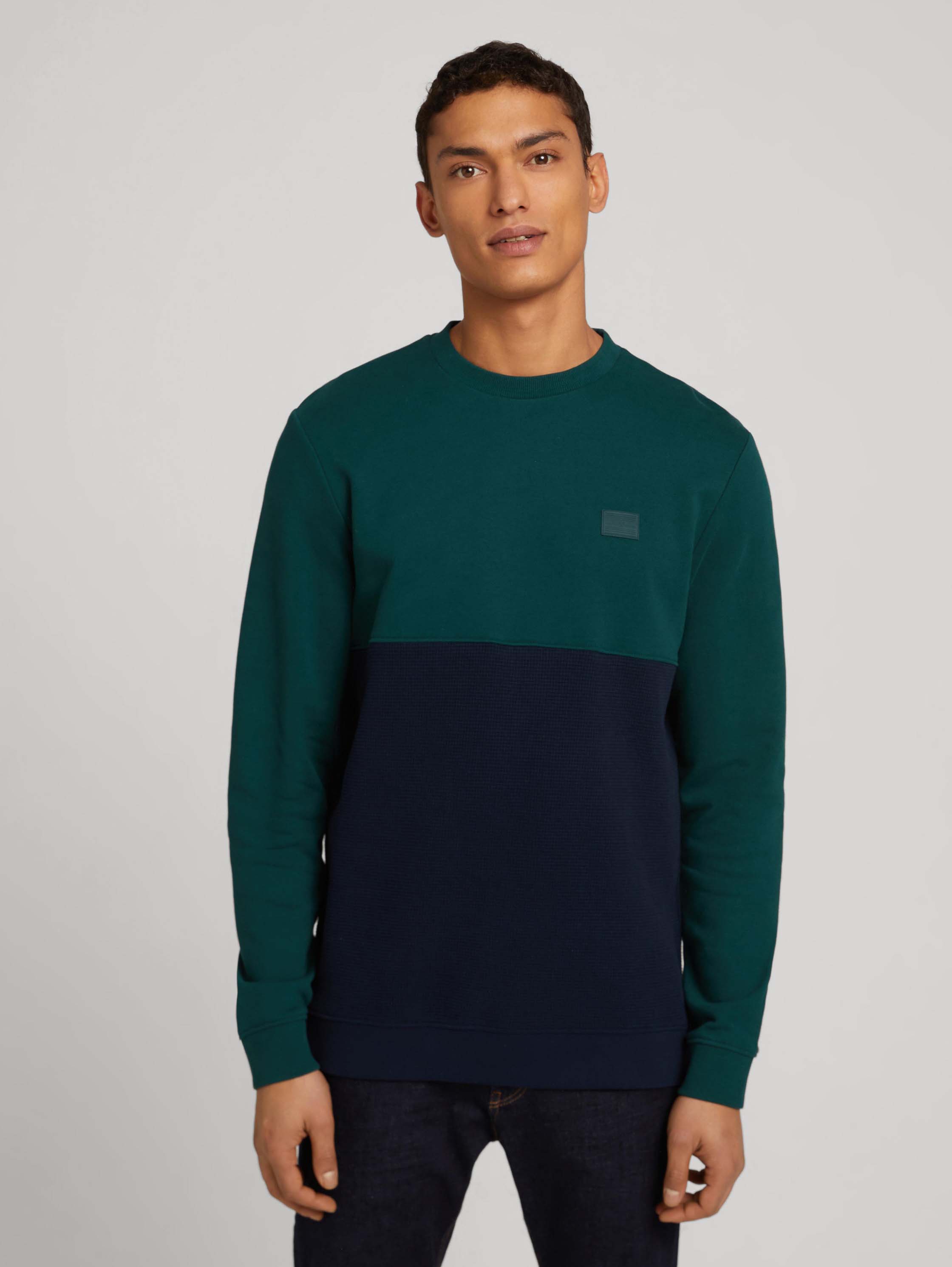 

Свитшот мужской TOM TAILOR 1029328 зеленый S, 1029328