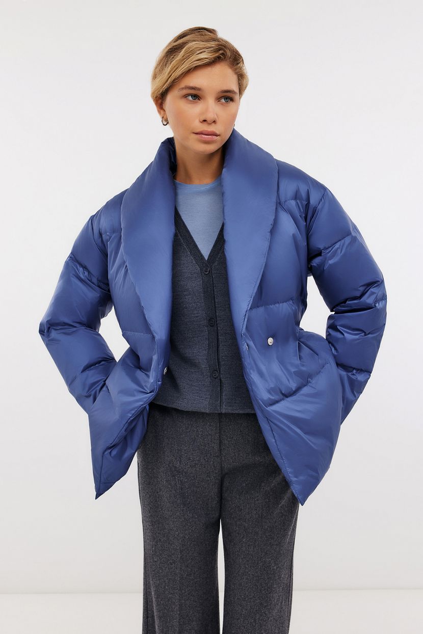

Пуховик женский Baon B0024531 синий 2XL, B0024531
