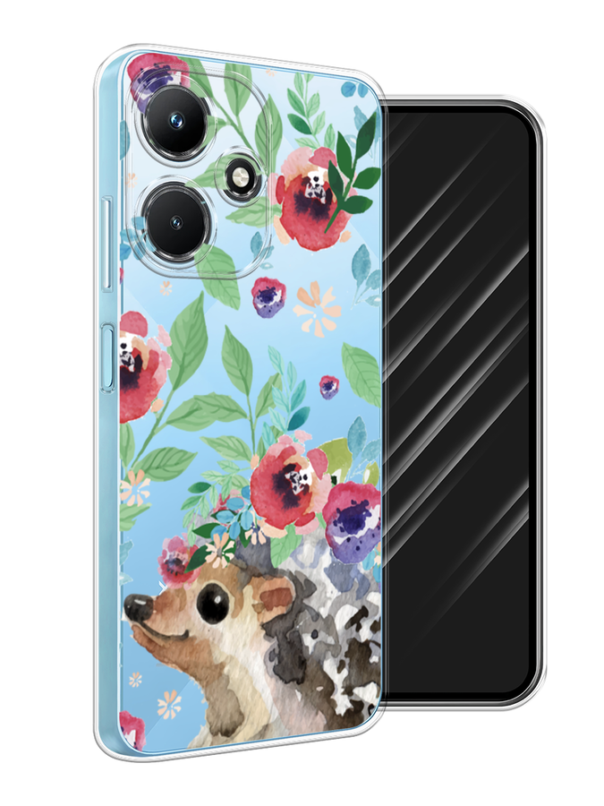 

Чехол Awog на Infinix Hot 30i "Ежик в цветах акварель", 3104150-2