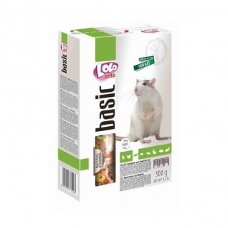 

Корм для крысы LoloPets Basic полнорационный 0.5 кг, Basic