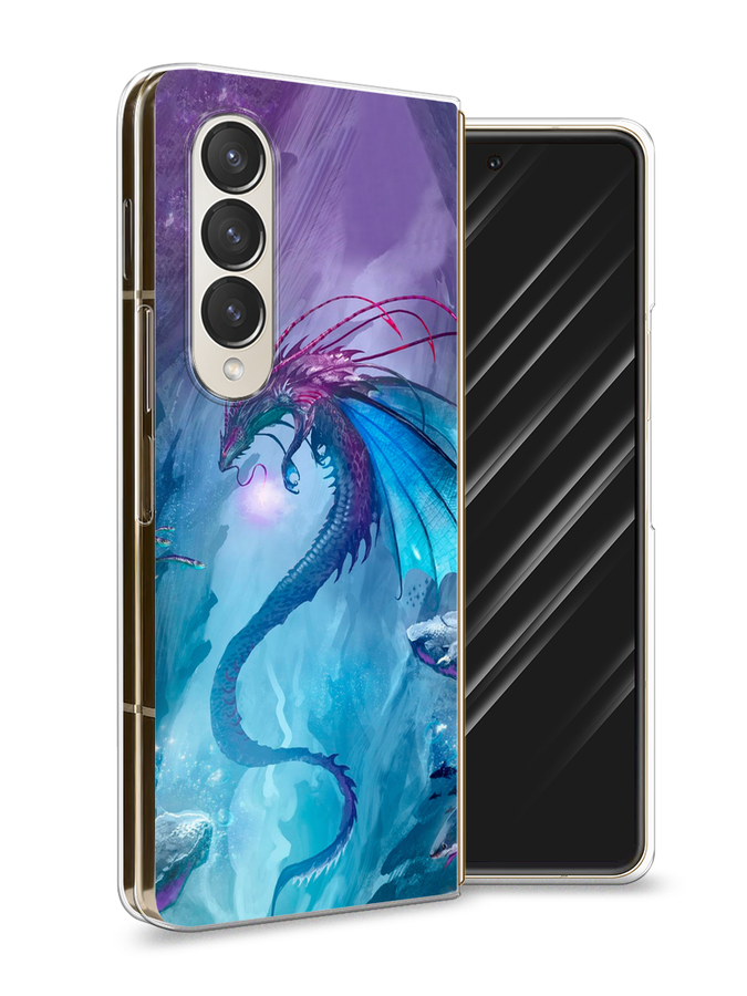 

Чехол Awog на Samsung Galaxy Z Fold 4 / Самсунг Галакси Зет Фолд 4 "Водный дракон", Разноцветный, 2106950-2
