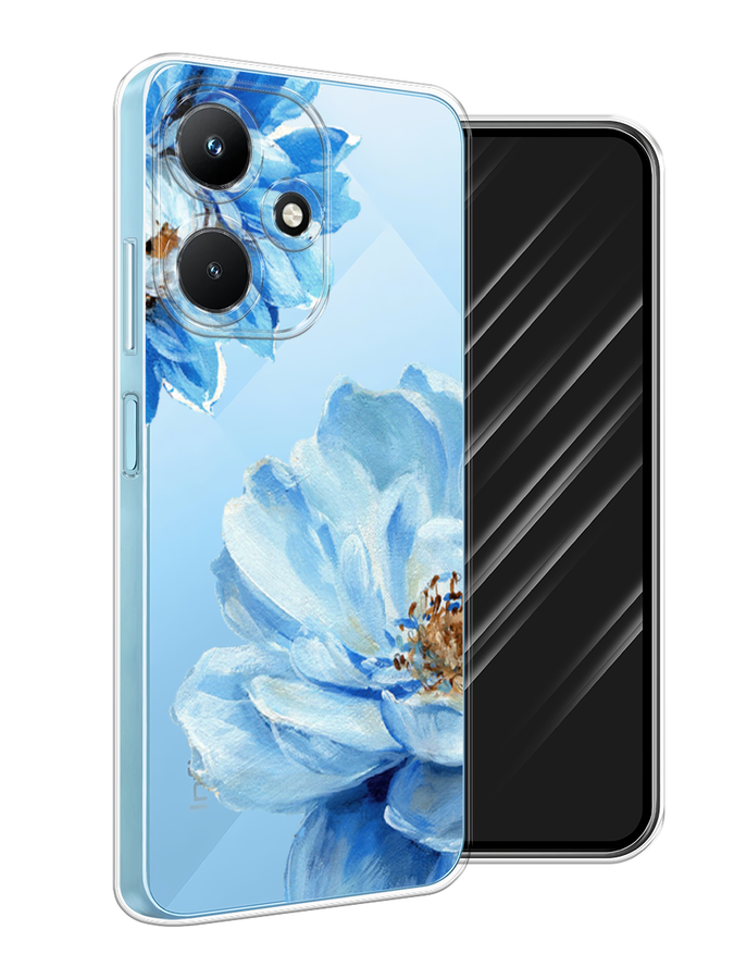 

Чехол Awog на Infinix Hot 30i "Голубые клематисы", Голубой, 3104150-8