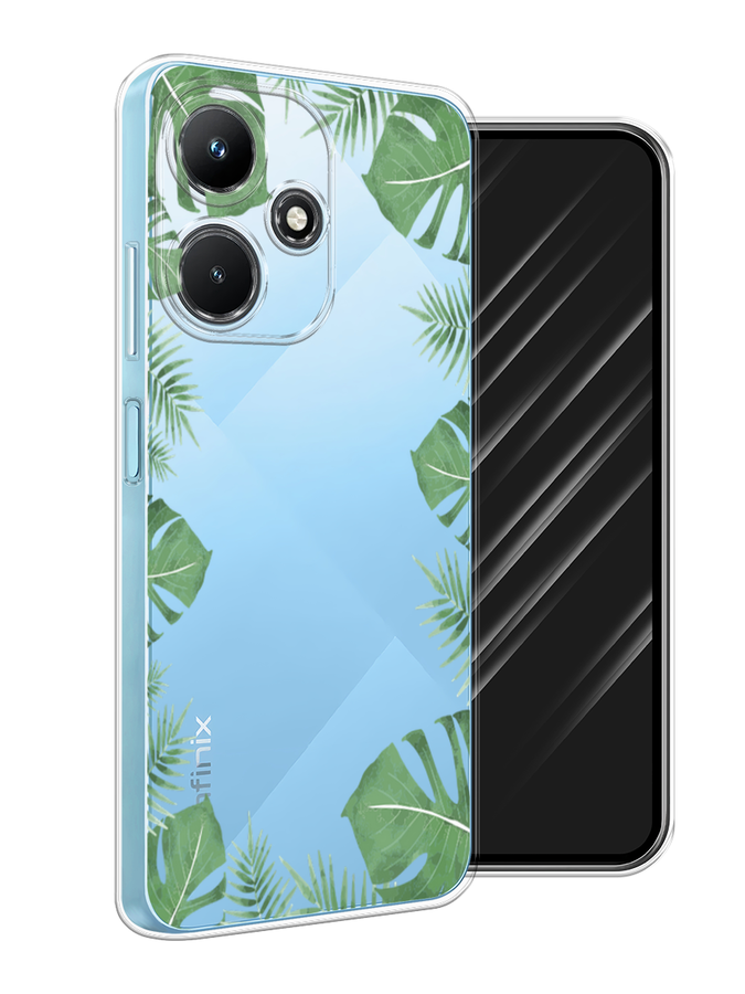 

Чехол Awog на Infinix Hot 30i "Листья папоротника рамка", 3104150-8