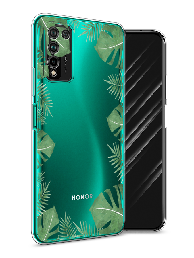 

Чехол Awog на Honor 10X Lite "Листья папоротника рамка", Зеленый, 6104650-8