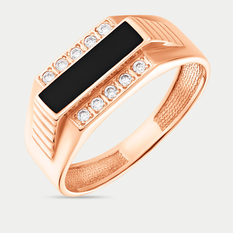

Печатка из золота с фианитом р., GOLD CENTER 4083, 4083