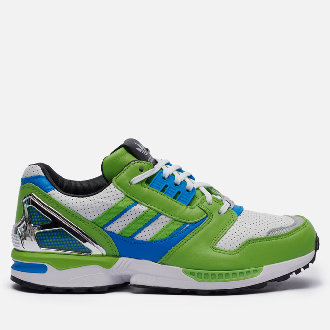 фото Кроссовки мужские adidas originals x kawasaki ninja zx 8000 зеленые 45.5 eu