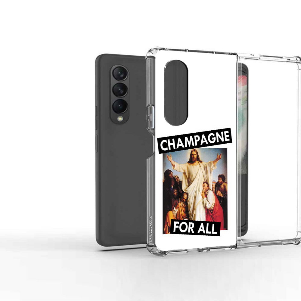 

Чехол MyPads Tocco для Samsung Galaxy Z Fold2 шампанское, Прозрачный, Tocco