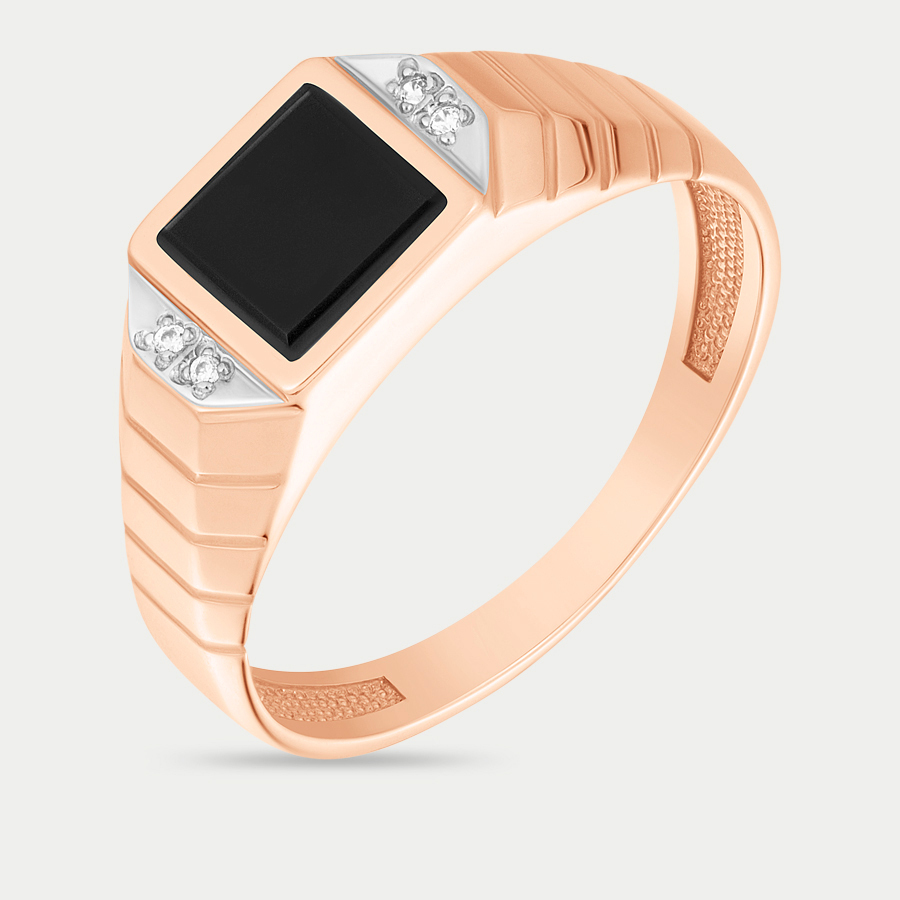 

Печатка из золота с фианитом р., GOLD CENTER 4086, 4086
