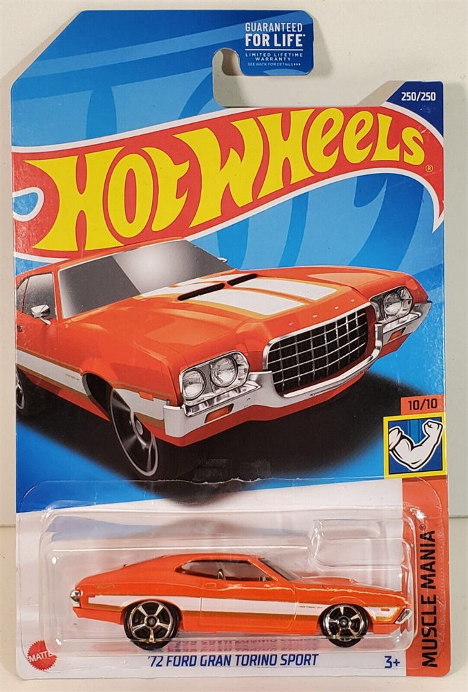 

Машинка Hot Wheels (Хот Вилс) 250/250 72 FORD CRAN TORINO SPORT, HCW29-R521