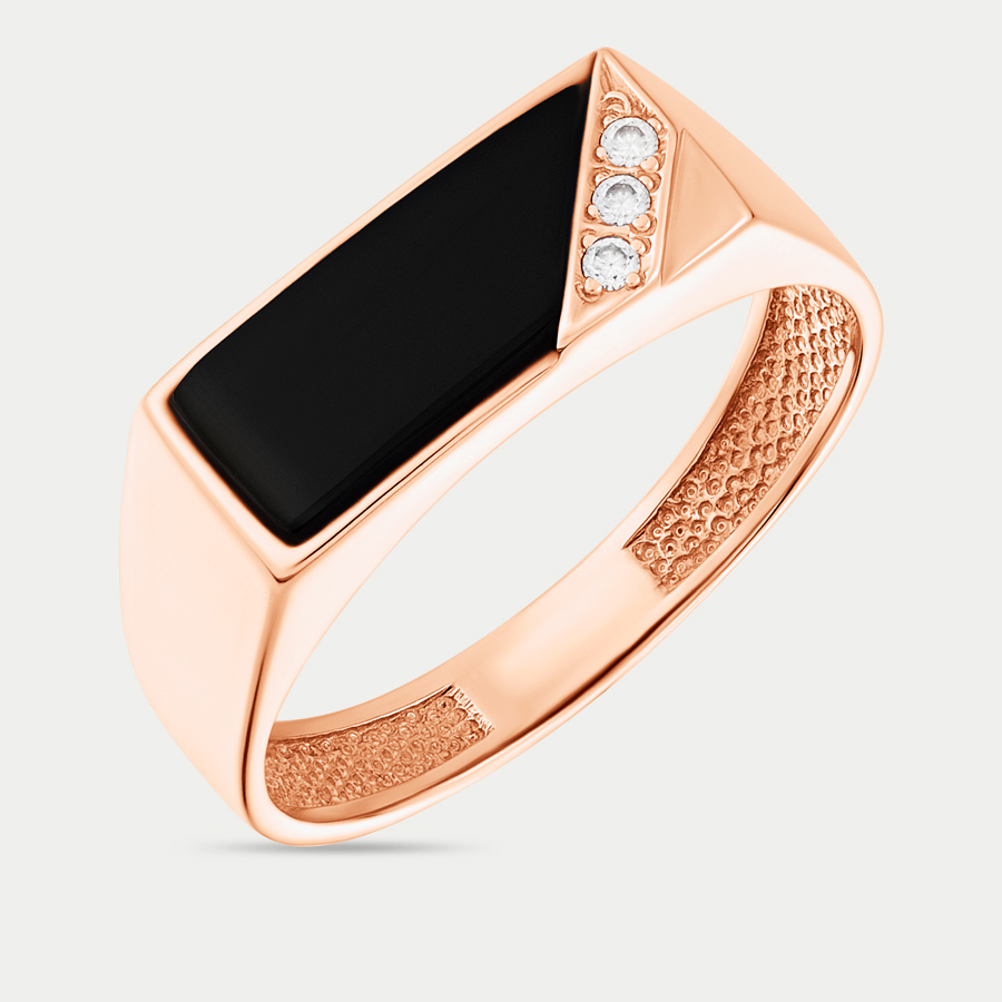 

Печатка из золота с фианитом р.20 GOLD CENTER 4084, 4084