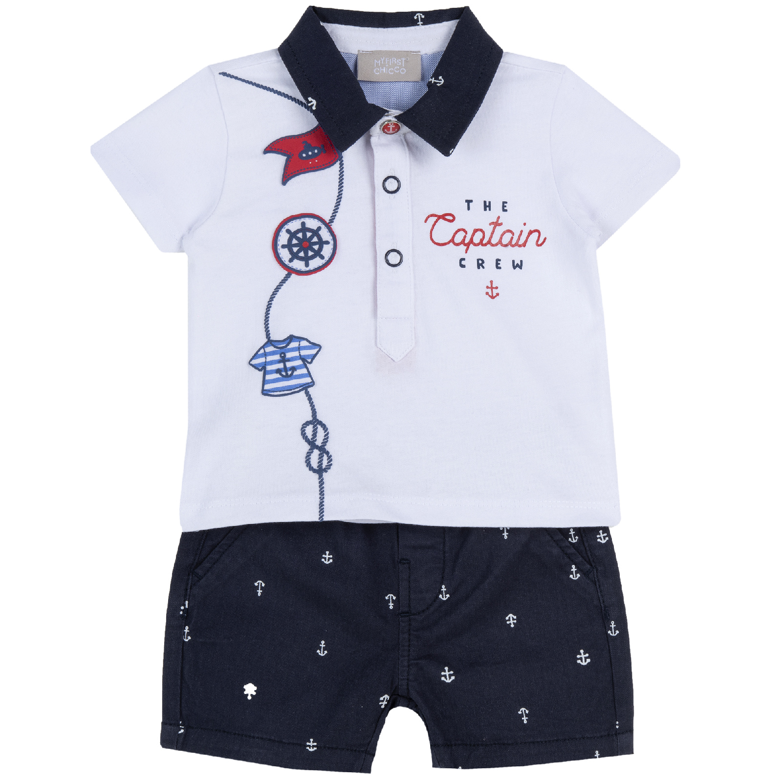 

Комплект одежды Chicco 09076657086085 цв. синий р. 86, 9076657