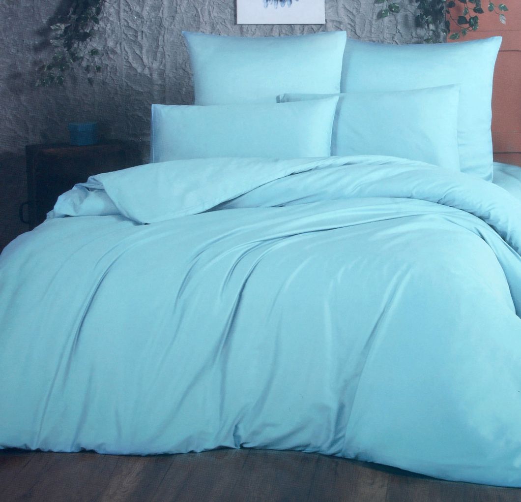 

Простыня Maktex Голубая бирюза 220x220 см, Простыни из сатина на резинке 125