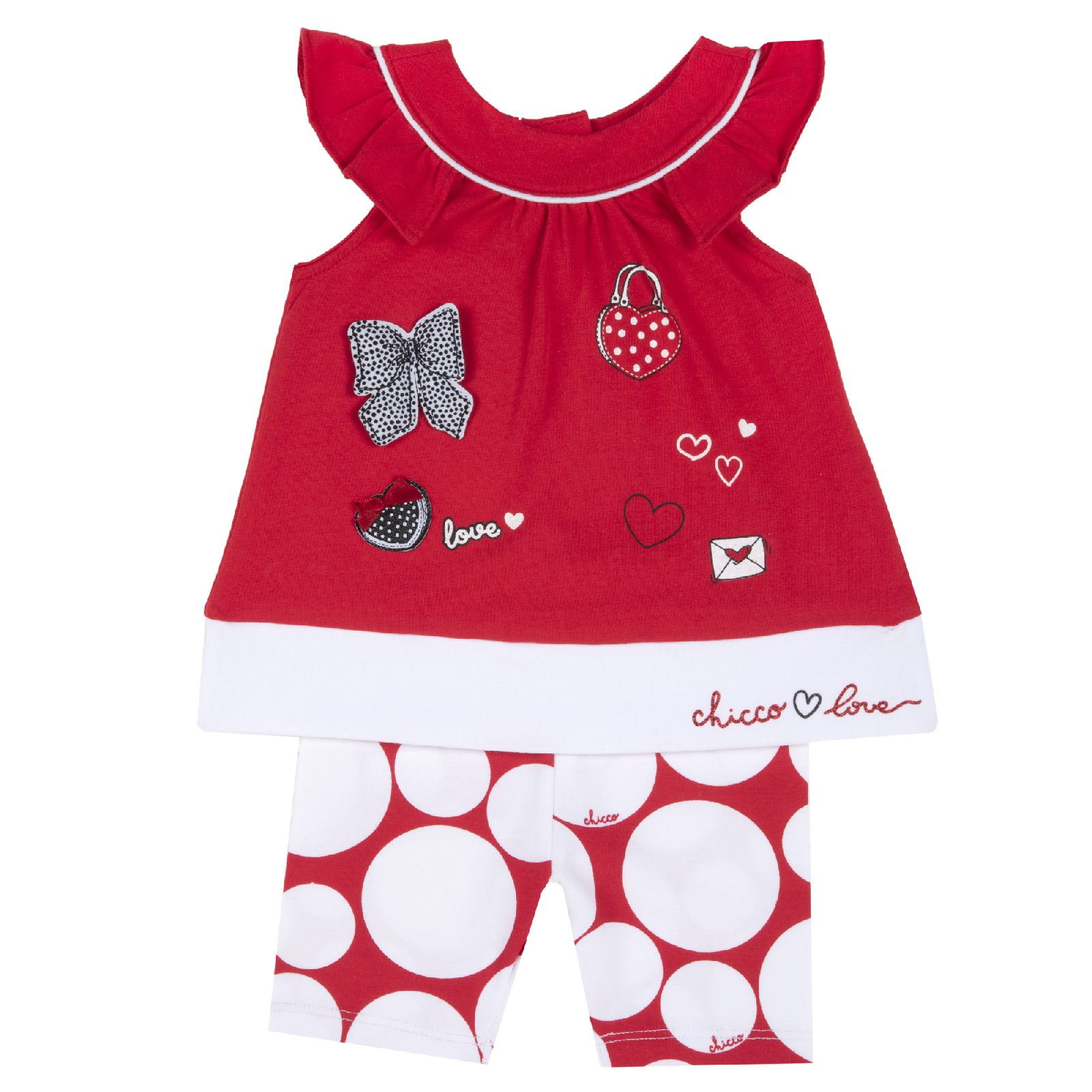

Комплект одежды Chicco 09076643086037 цв. красный р. 86, 9076643