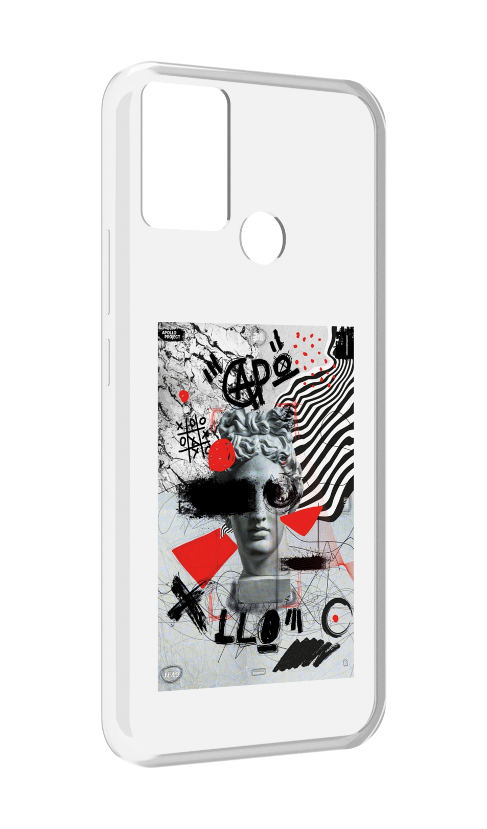 

Чехол MyPads стрит арт статуя для Infinix Hot 11 Play, Прозрачный, Tocco