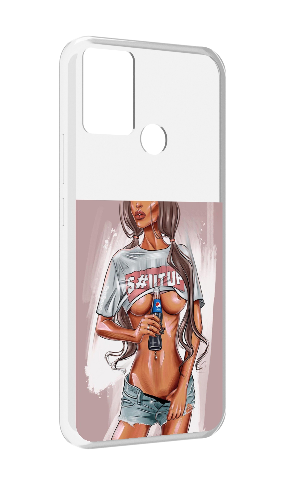 

Чехол MyPads стройная-девушка-с-пепси женский для Infinix Hot 11 Play, Прозрачный, Tocco