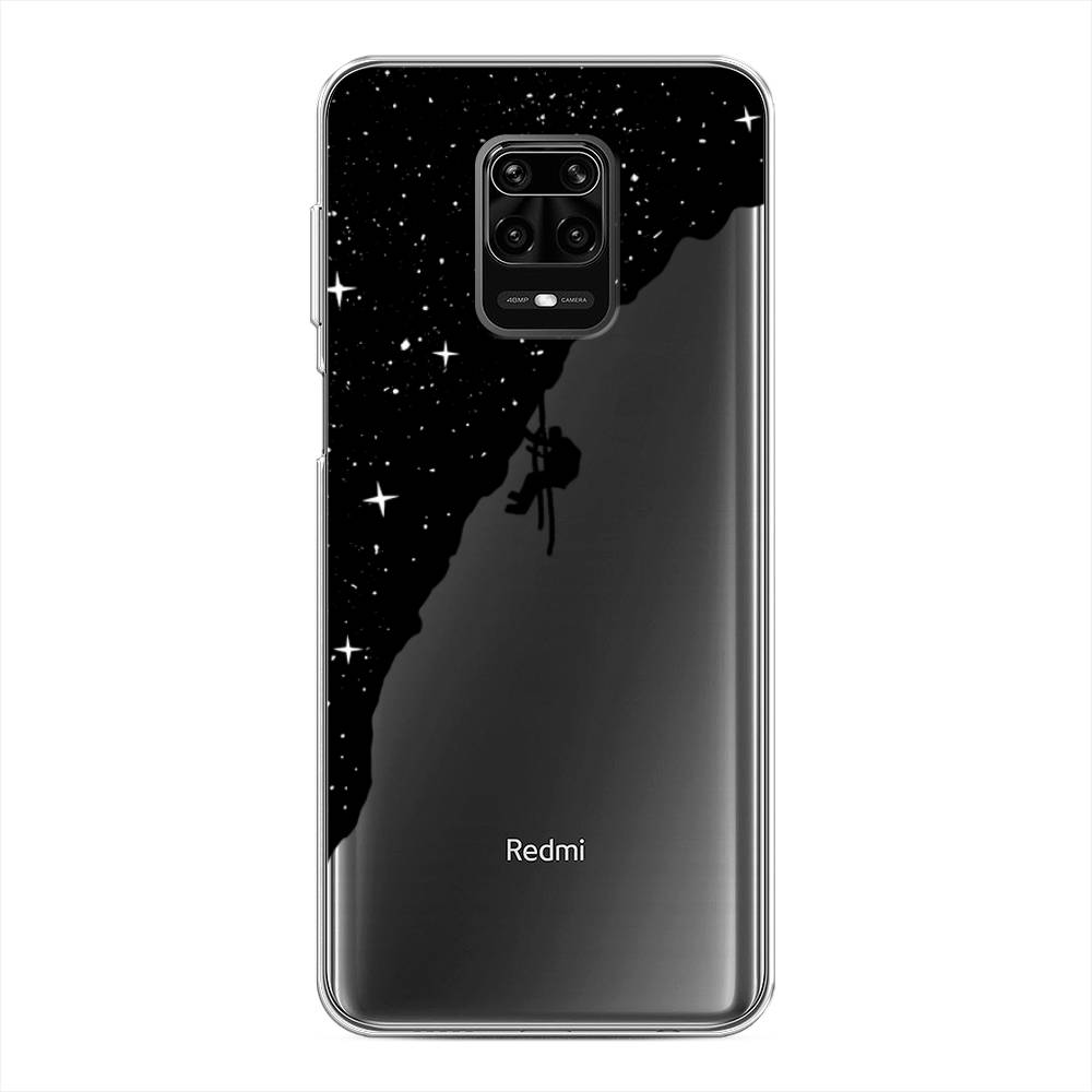 фото Силиконовый чехол "скалолаз в космосе" на xiaomi redmi note 9s awog