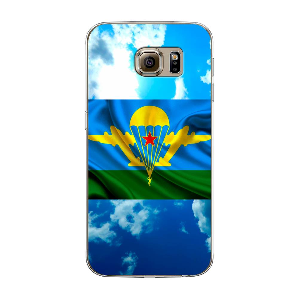 

Чехол Awog на Samsung Galaxy S6 "ВДВ флаг в небесах", Синий;зеленый;желтый, 24350-5
