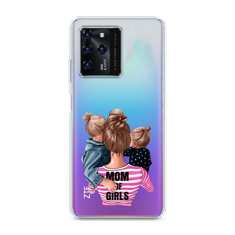 

Чехол Awog на ZTE Blade V30 / ЗТЕ Блэйд V30 "Mom of Girls", Разноцветный, 135350-6