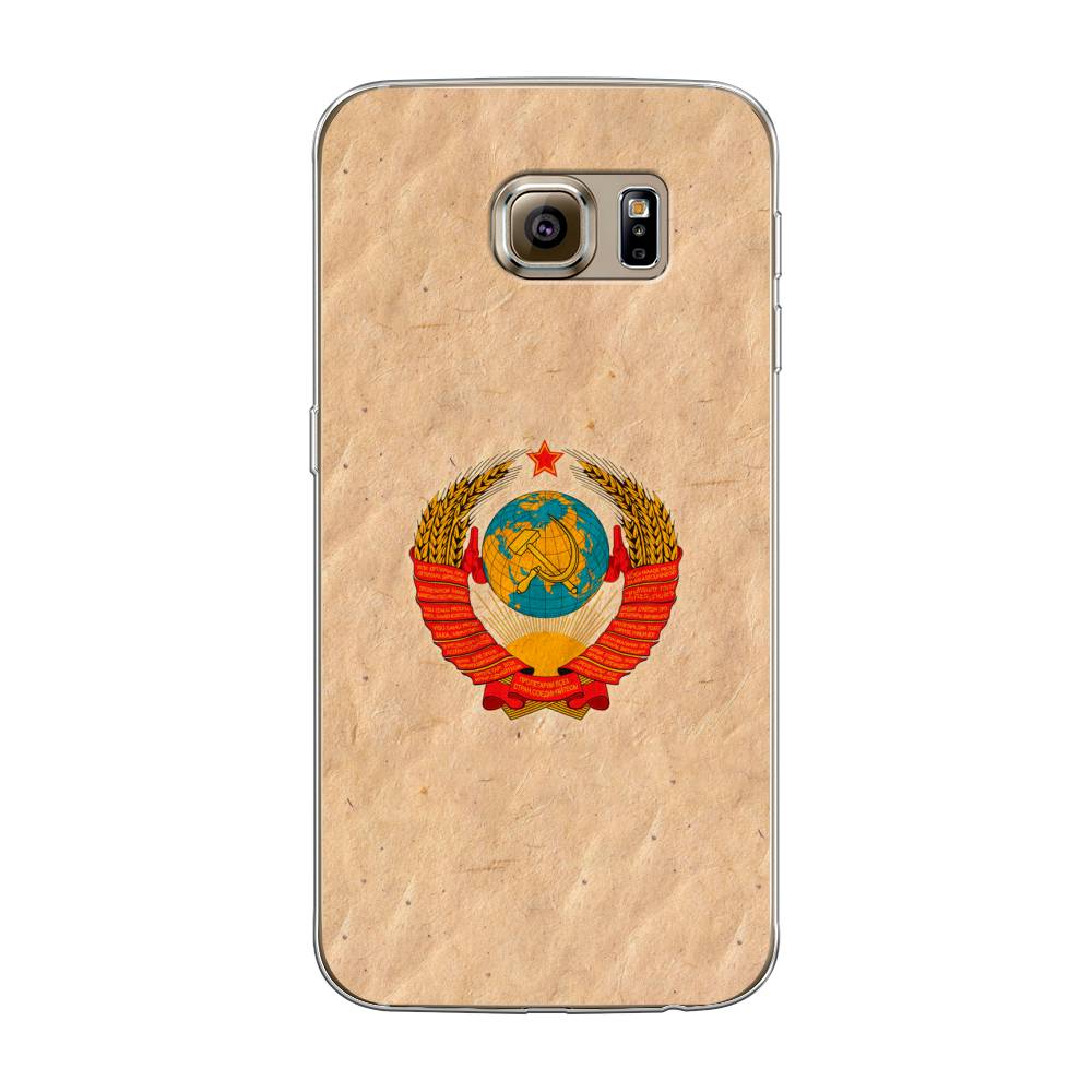 

Чехол Awog на Samsung Galaxy S6 "Союз пролетариев", Бежевый;красный, 24350-10