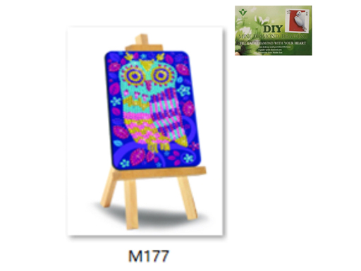 

Алмазная живопись 10*15см с мольбертом, частичное заполнение, арт. M177