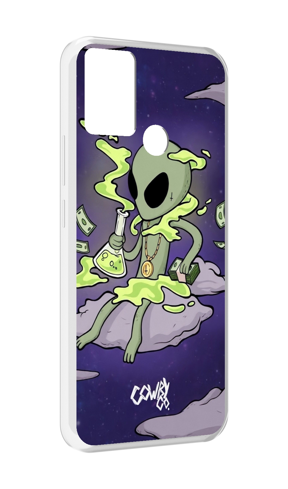 

Чехол MyPads токсичный инопланетянин для Infinix Hot 11 Play, Прозрачный, Tocco