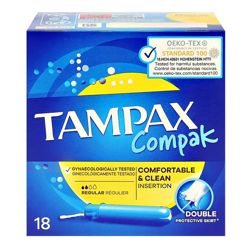 

Тампоны Tampax Compak Regular с аппликатором 18 шт