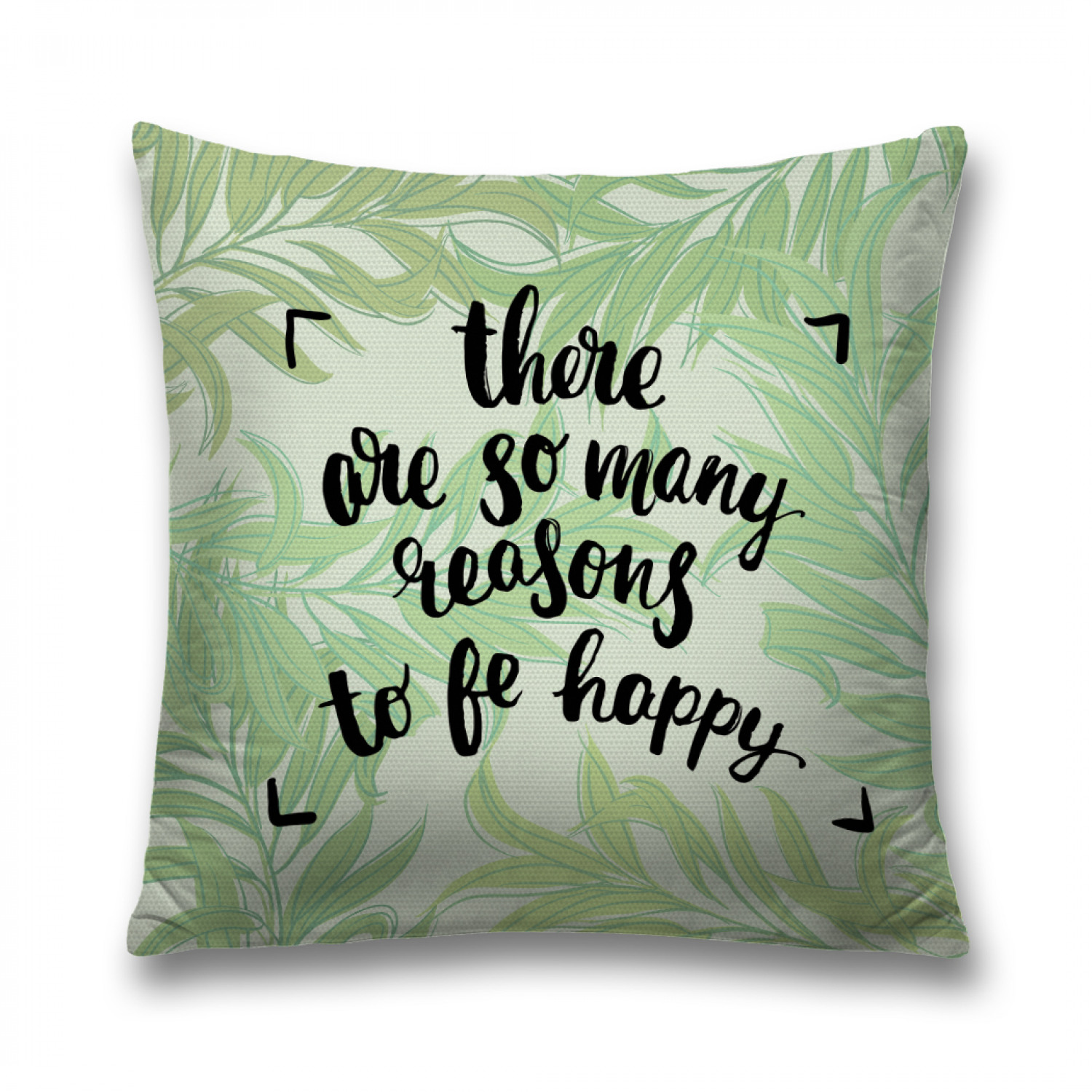 

Наволочка декоративная JoyArty "Есть так много причин для счастья" на молнии, 45x45 см, Есть так много причин для счастья