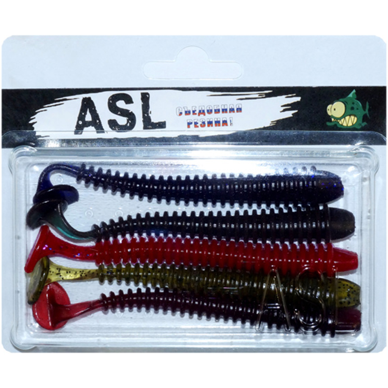 

Силиконовая приманка ASL Свинг цв. mix 2 L-12см 5шт/уп, Свинг
